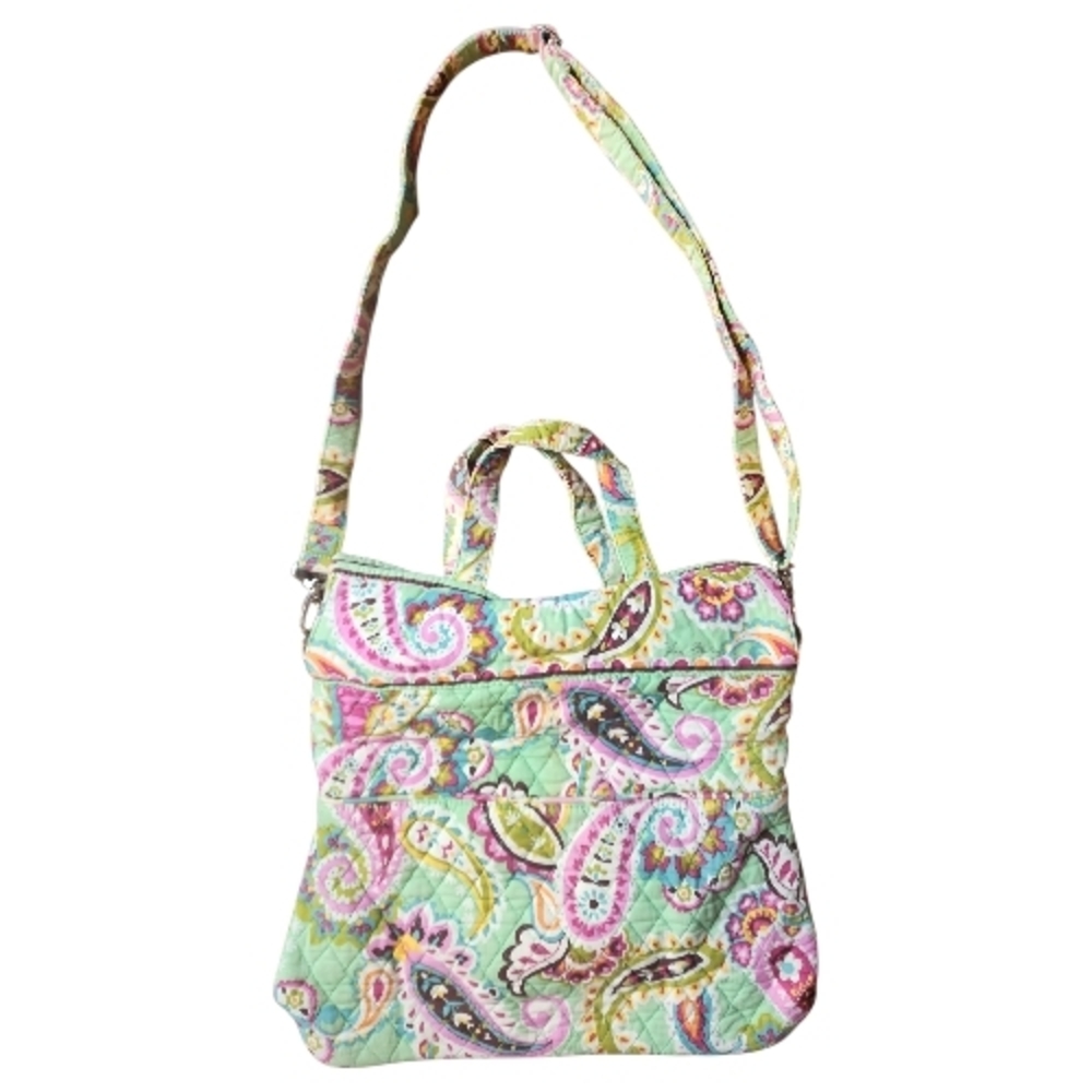 VERA BRADLEY | Pastel Tutti Frutti Paisley Convertible Crossbody Quilted Bag